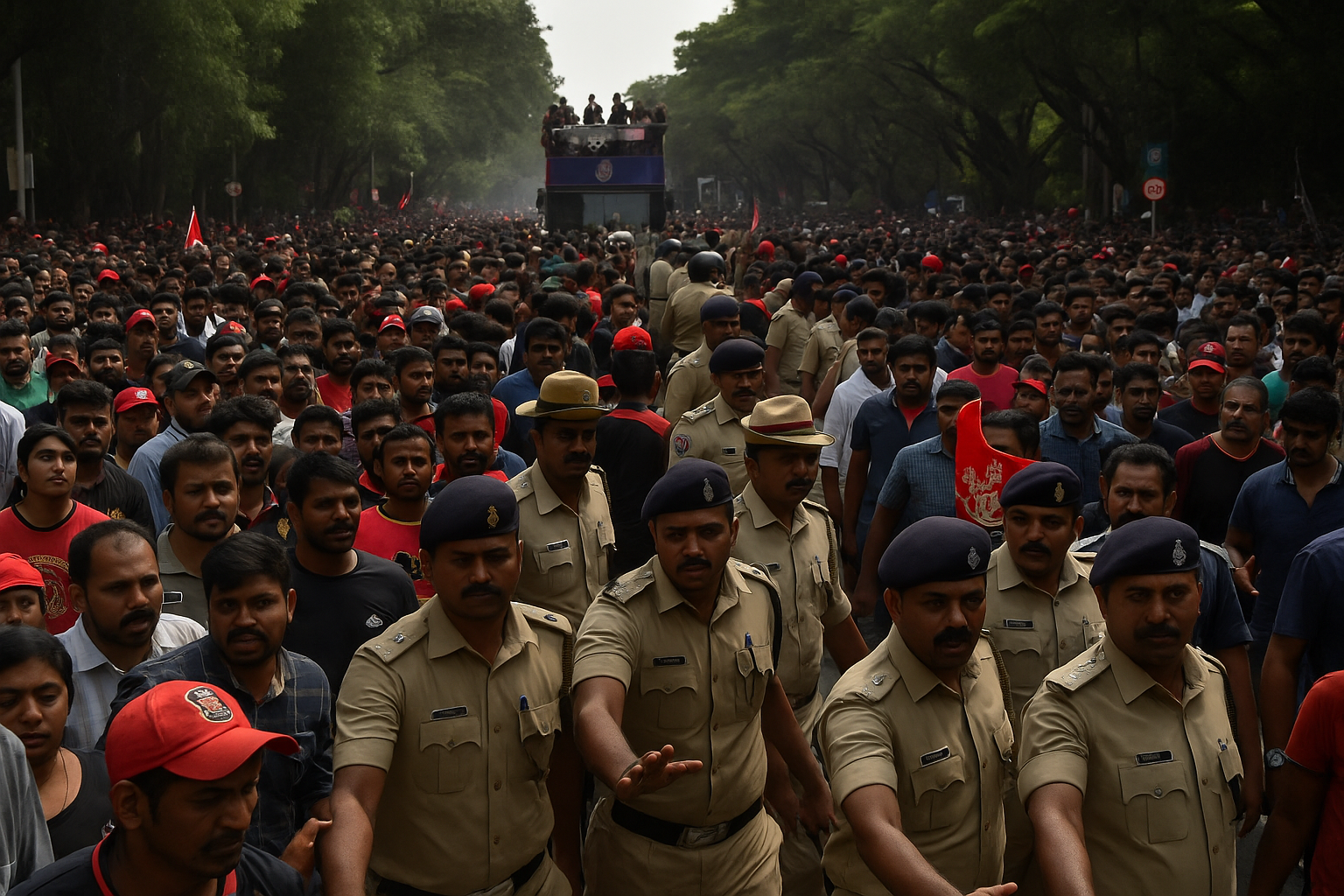 RCB विजय परेड में सुरक्षा लापरवाही: बेंगलुरु पुलिस सवालों के घेरे में (Copy)
